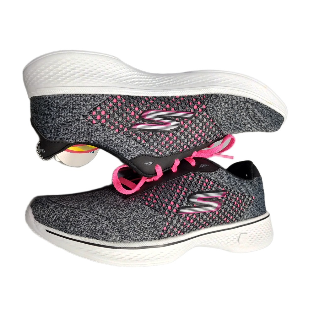 Skechers Go Walk 4 Sneakers Womens US 8 Multi Synthetic Quick-Fit Lace Up 14146